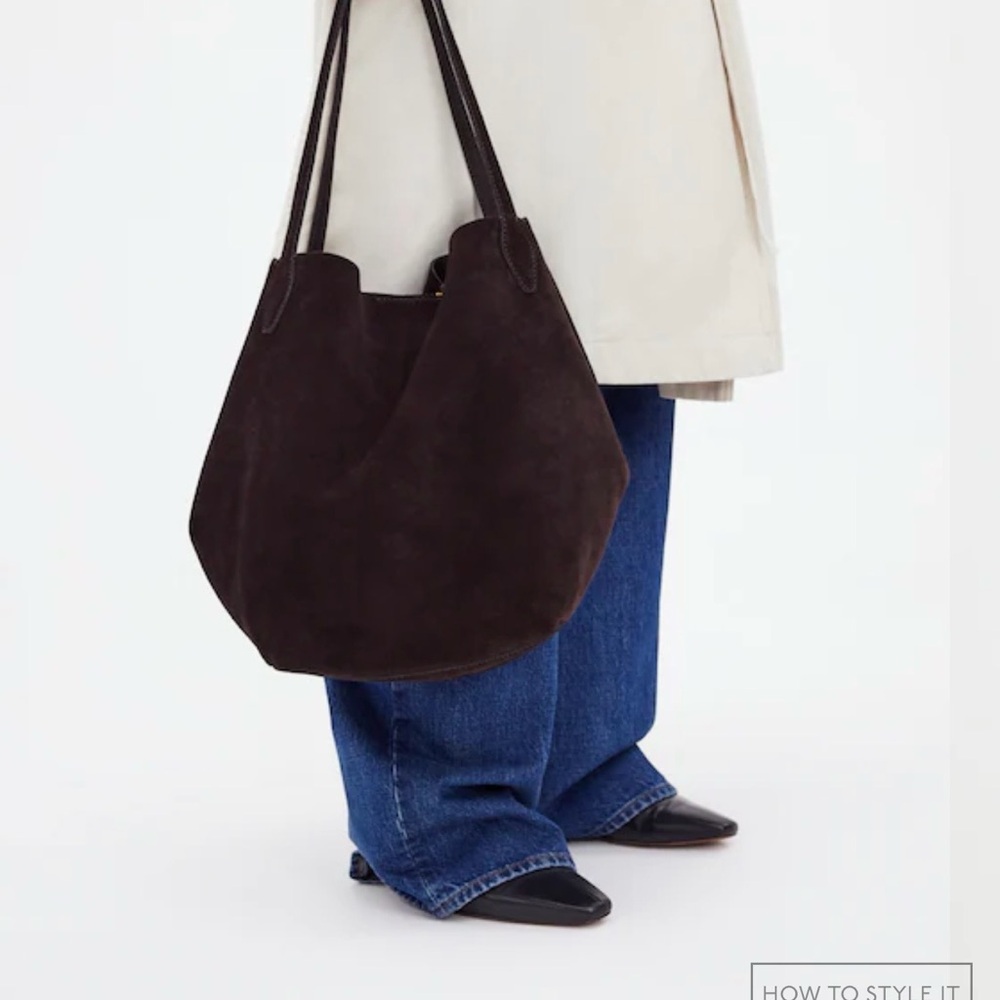 Madewell Dark Brown Suede Tote